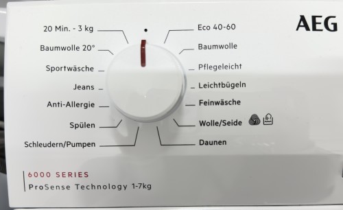AEG 7 kg, LTR6N40270 –mașina de spălat rufe verticală 1200 rpm, Clasa B, ProSense, import Germania 🇩🇪