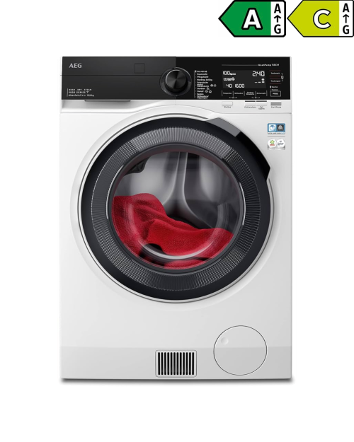 AEG 10kg/6kg, LWR9W80600 – Mașină de spălat rufe cu uscător 10 kg spălare / 6 kg uscare, Clasa A/C, HeatPump, WiFi, import Germania 🇩🇪