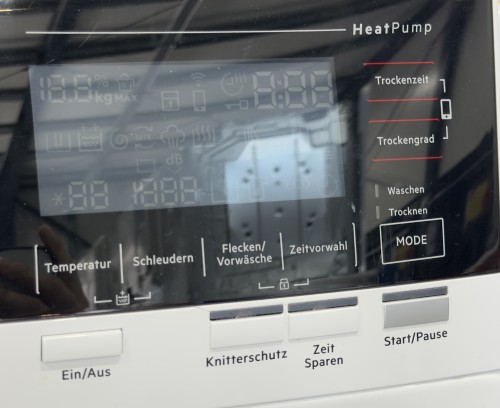 AEG 10kg/6kg, LWR9W81600 – Mașină de spălat rufe cu uscător 10 kg spălare / 6 kg uscare, Clasa A/B, HeatPump, WiFi, import Germania 🇩🇪