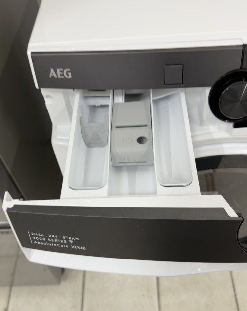 AEG 10kg/6kg, LWR9W80600 – Mașină de spălat rufe cu uscător 10 kg spălare / 6 kg uscare, Clasa A/C, HeatPump, WiFi, import Germania 🇩🇪