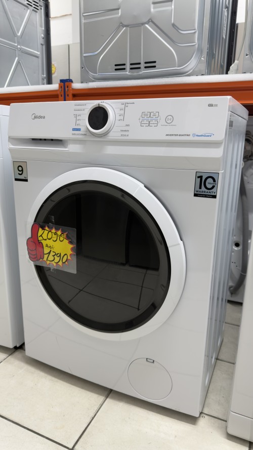 Midea 9 kg, MF10EW90B – mașina de spălat rufe 1400 rpm, Clasa A, Inverter Quattro, import Germania 🇩🇪