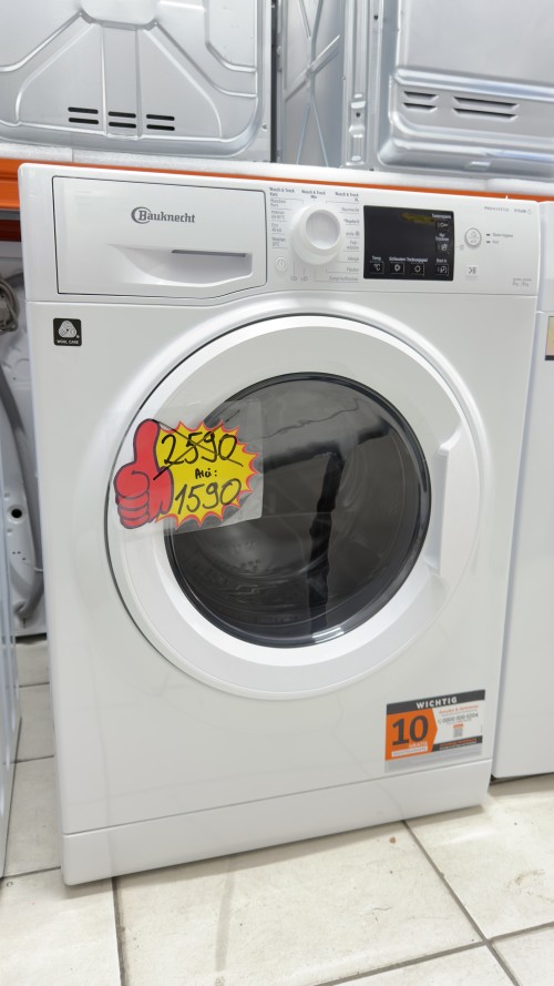 Bauknecht 8 kg / 6 kg, WT Eco Plus 86 43 N – mașină de spălat cu uscător ,Clasa D / B, import Germania 🇩🇪