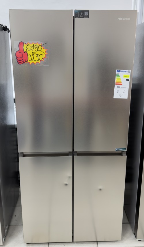 Hisense 483 L, RQ5P470SAID –  combină frigorifică French door Total No Frost, Triple Zone, WiFi, Clasa D, import Germania 🇩🇪