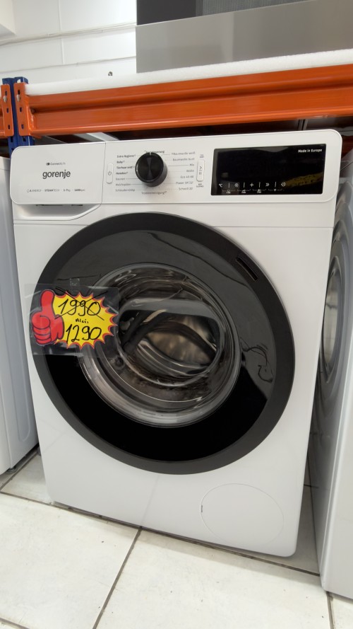 Gorenje 7 kg, WPAM74SA1T – Mașină de spălat rufe Slim 46,5 cm, 1400 rpm, Clasa A, SteamTech, ConnectLife, import Germania 🇩🇪