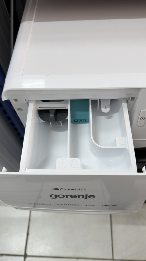 Gorenje 7 kg, WPAM74SA1T – Mașină de spălat rufe Slim 46,5 cm, 1400 rpm, Clasa A, SteamTech, ConnectLife, import Germania 🇩🇪
