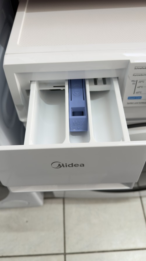 Midea 8 kg, MF10EW80B – Mașină de spălat rufe 1400 rpm, Clasa A, Inverter Quattro, Steam Care, import Germania 🇩🇪