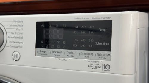 LG 9/6 kg, V7WD96H1A – Mașină de spălat rufe cu uscător, 1400 rpm, Direct Drive, TurboWash, ThinQ, import Germania 🇩🇪