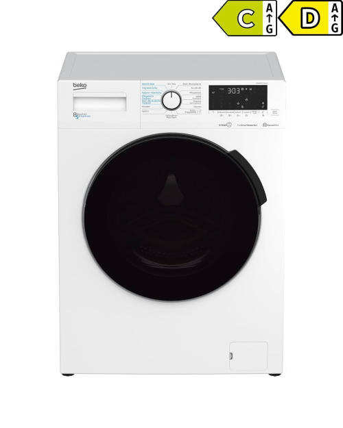 Beko 8/5 kg, WDW85141Steam1 – Mașină de spălat rufe cu uscător, SteamCure, ProSmart Inverter, import Germania 🇩🇪