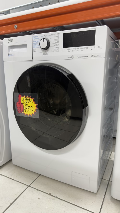 Beko 8/5 kg, WDW85141Steam1 – Mașină de spălat rufe cu uscător, SteamCure, ProSmart Inverter, import Germania 🇩🇪