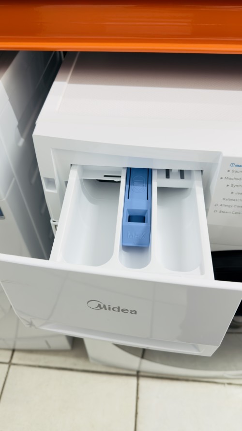 Midea 10 kg, MF200W100WB-14A – Mașină de spălat rufe, Inverter Quattro, SteamCare, Clasa A, import Germania 🇩🇪