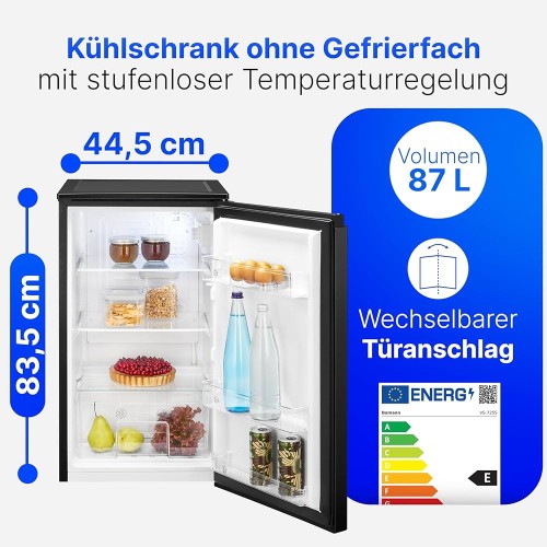 Bomann 87 L, VS 7255 – frigider compact clasa E, 83,5 cm, import Germania 🇩🇪