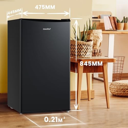 Comfee 80 L, RCD115DK2 – mini combină frigorifică clasa E, negru, import Germania 🇩🇪