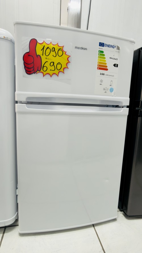 Medion 85 L, MD 37689 – mini combină frigorifică clasa E, 85 cm, import Germania 🇩🇪