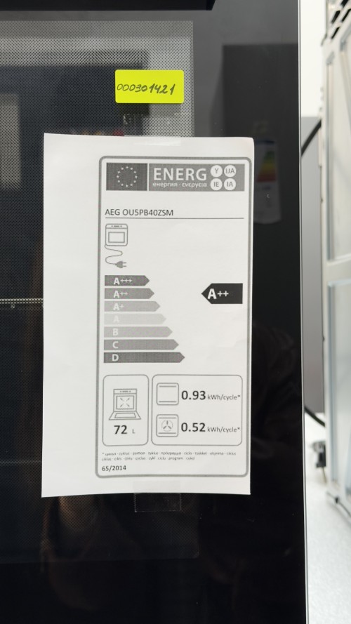 AEG 72 L, OU5PB40ZSM, Cuptor incorporabil  A++, autocurățare pirolitică, import Germania 🇩🇪
