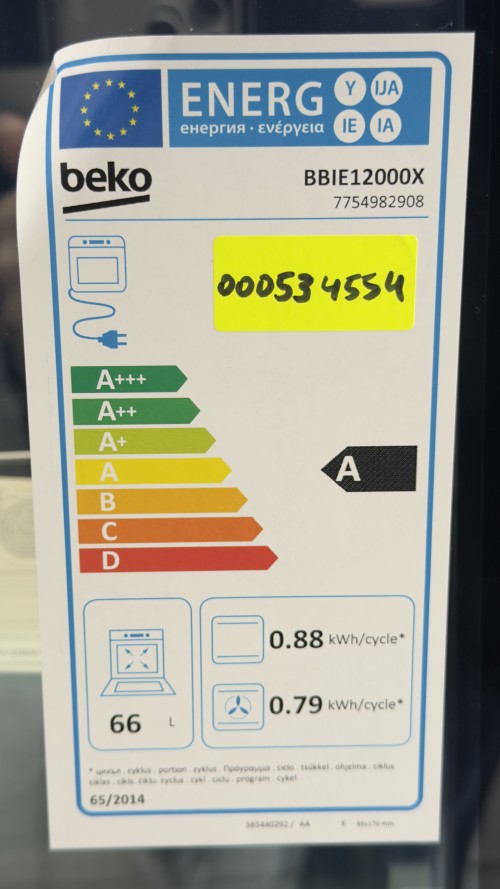 Beko 66L, BBIE12000X cuptor incorporabil inox clasa A import Germania 🇩🇪