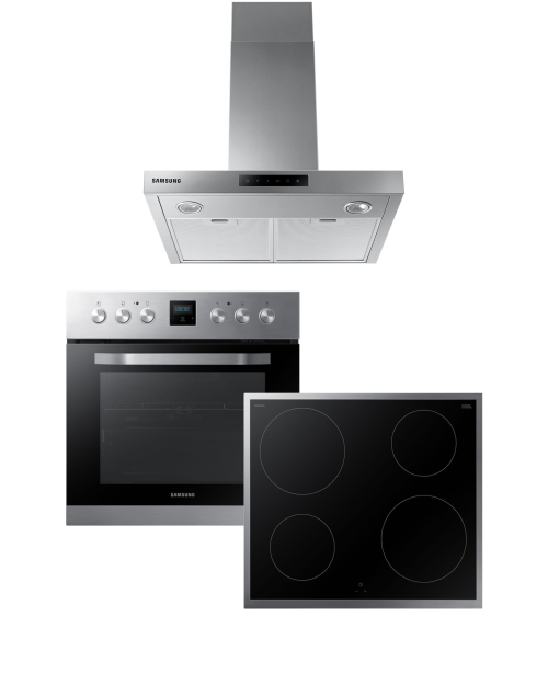 Samsung 69 L NB69R5701RS + NZ64R1705CK plită inducție 4 zone set incorporabil+ hotă decorativă 60cm, NK24M5060SS import Germania 🇩🇪