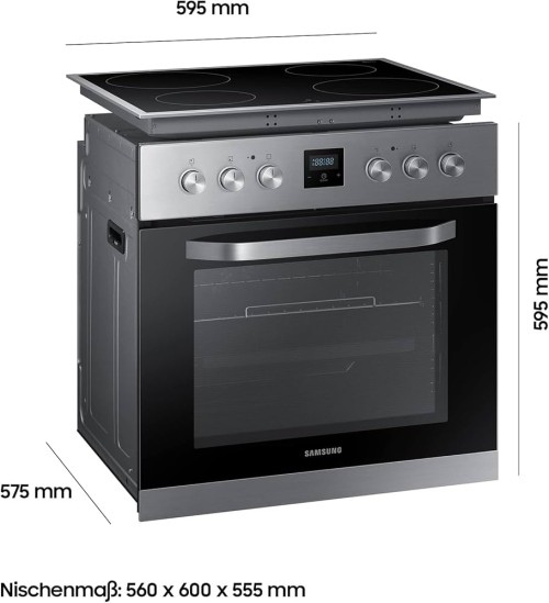 Samsung 69 L NB69R5701RS + NZ64R1705CK plită inducție 4 zone set incorporabil+ hotă decorativă 60cm, NK24M5060SS import Germania 🇩🇪