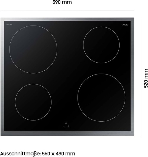 Samsung 69 L NB69R5701RS + NZ64R1705CK plită inducție 4 zone set incorporabil+ hotă decorativă 60cm, NK24M5060SS import Germania 🇩🇪