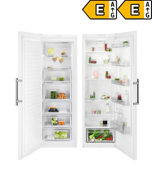 Set frigider KRR6EWR + congelator Electrolux 395 L + 280 L Clasa E import Suedia 🇸🇪