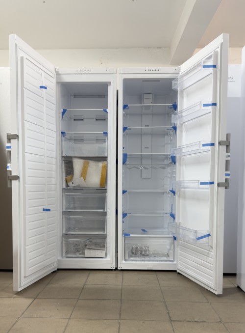 Set frigider KRR6EWR + congelator Electrolux 395 L + 280 L Clasa E import Suedia 🇸🇪