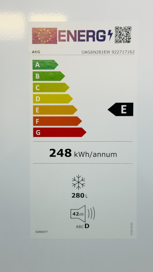 AEG 280 L, OAG6N281EW – Congelator cu sertare No Frost, Clasa E import Suedia 🇸🇪