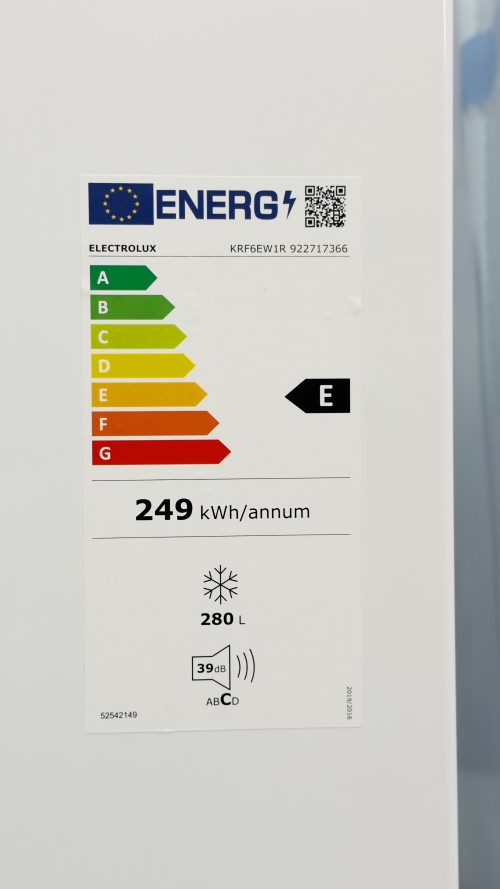 Electrolux 280L, KRF6EW1R congelator vertical No Frost Clasa E import Suedia 🇸🇪