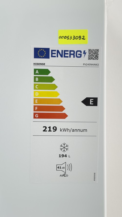 Hisense 194L, FV245N4AW2 Congelator cu sertare No Frost Clasa E import Germania 🇩🇪