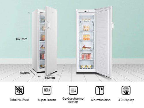 Hisense 194L, FV245N4AW2 Congelator cu sertare No Frost Clasa E import Germania 🇩🇪