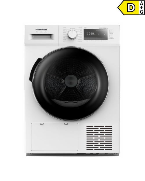 Heinner 9 kg, HHPD-M9G3A++, Uscător rufe cu pompă de căldură, Clasa D