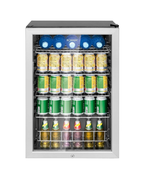 Bomann 115 L, KSG 7283.1, Vitrină frigorifică ușă sticlă, Clasa F, import Germania 🇩🇪