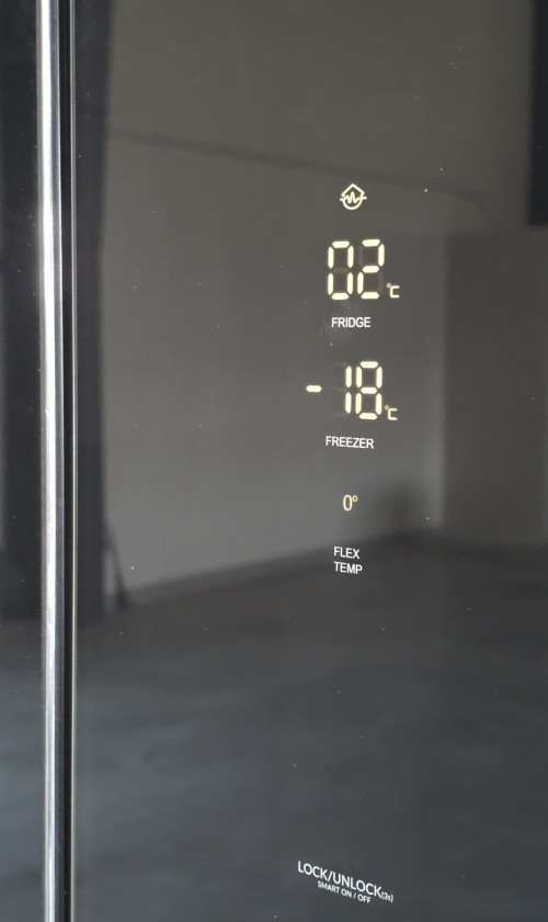 GRF 535L, CA91831ITDBG, Combina frigorifică French doors No Frost, Ice Maker racordat, dispenser apă, 4 uși, negru sticlă, import Italia 🇮🇹