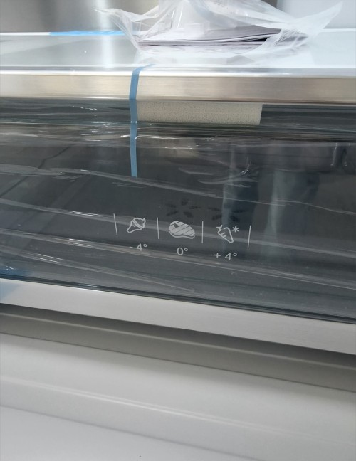 GRF 535L, CA91831ITDBG, Combina frigorifică French doors No Frost, Ice Maker racordat, dispenser apă, 4 uși, negru sticlă, import Italia 🇮🇹