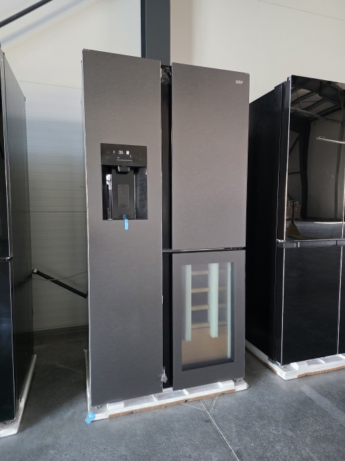 GRF 529L, T9183WIN2XG Frigider Side by Side inox + dozator apă & gheață, racord rețea –import Italia 🇮🇹