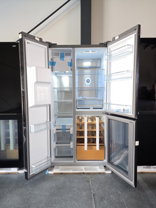 GRF 529L, T9183WIN2XG Frigider Side by Side inox + dozator apă & gheață, racord rețea –import Italia 🇮🇹