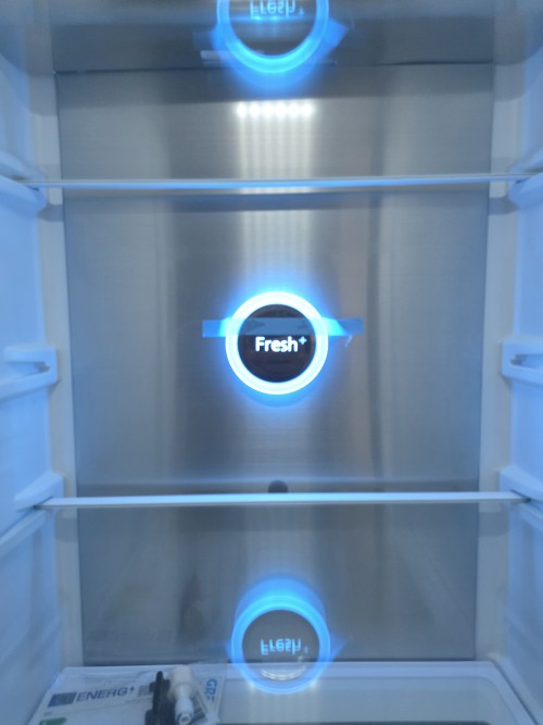 GRF 529L, T9183WIN2XG Frigider Side by Side inox + dozator apă & gheață, racord rețea –import Italia 🇮🇹