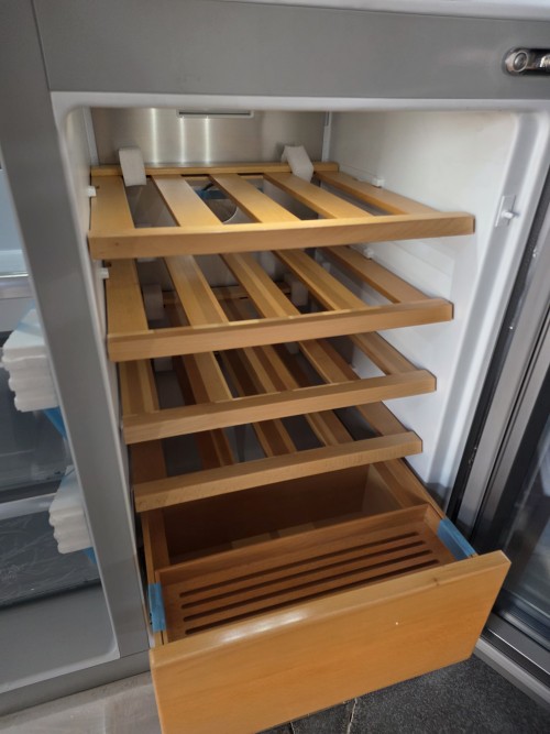 GRF 529L, T9183WIN2XG Frigider Side by Side inox + dozator apă & gheață, racord rețea –import Italia 🇮🇹