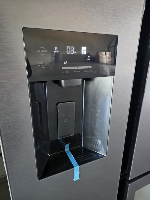 GRF 529L, T9183WIN2XG Frigider Side by Side inox + dozator apă & gheață, racord rețea –import Italia 🇮🇹