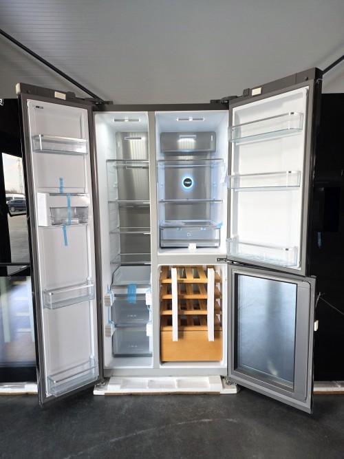 GRF 548 L, T9183WINXG – Combină frigorifică SIDE BY SIDE compartiment vinuri, design premium, import Italia 🇮🇹