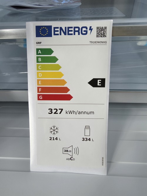 GRF 548 L, T9183WINXG – Combină frigorifică SIDE BY SIDE compartiment vinuri, design premium, import Italia 🇮🇹