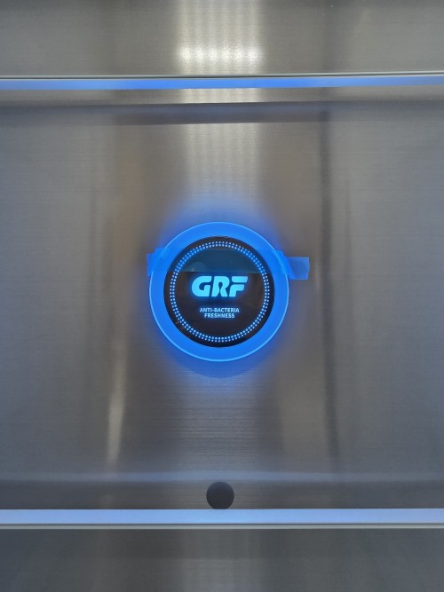 GRF 548 L, T9183WINBG – Combină frigorifică SIDE BY SIDE compartiment vinuri, sticlă neagră, import Italia 🇮🇹