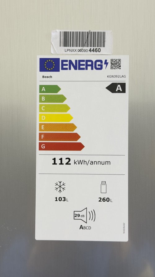 Bosch 363 L, KGN392LAG Combină frigorifică NoFrost Clasa A import Germania 🇩🇪