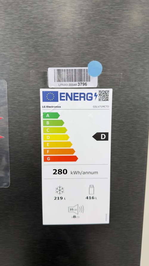 LG 635L GSLV71MCTD Combina frigorifica side by side dozator apă/gheață (fără racord la rețea) import Germania 🇩🇪