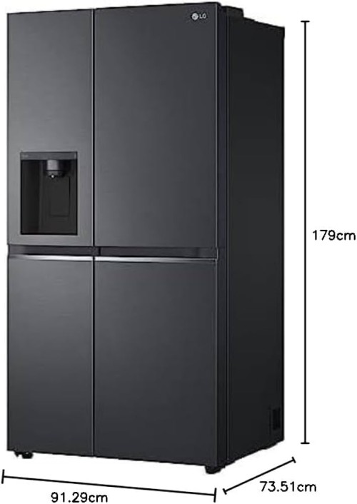 LG 635L GSLV71MCTD Combina frigorifica side by side dozator apă/gheață (fără racord la rețea) import Germania 🇩🇪