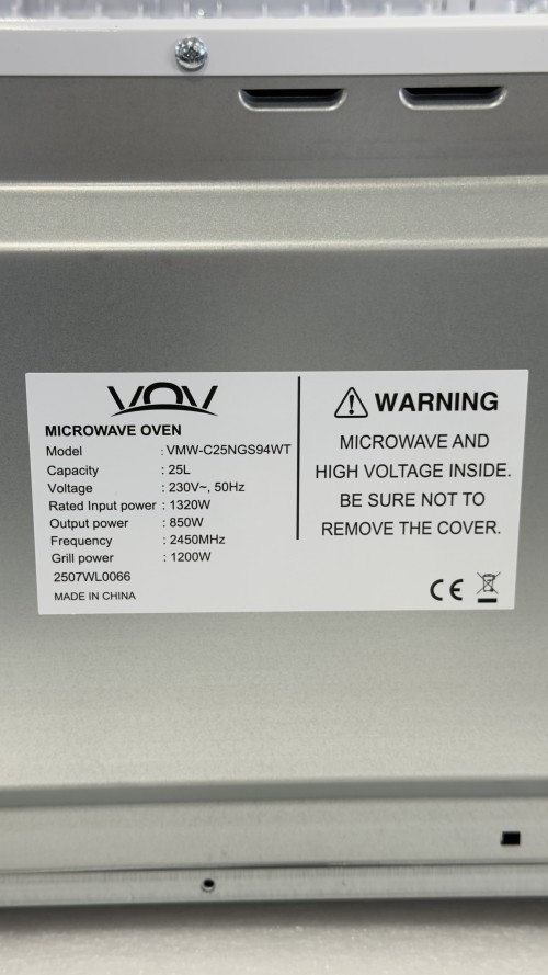 VOV 25L VMW-C25NGS94WT Cuptor cu microunde încorporabil import Slovacia 🇸🇰