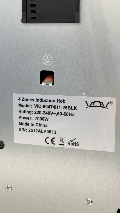 VOV 60cm, VIC-60474H1-25BLK Plită inducție import Slovacia 🇸🇰