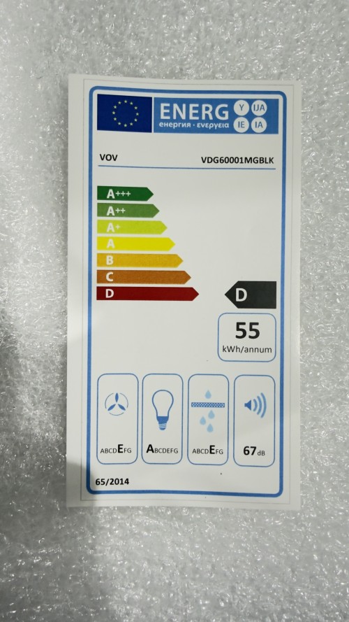 VOV 60cm, VDG60001MGBLK Hotă decorativă import Slovacia 🇸🇰