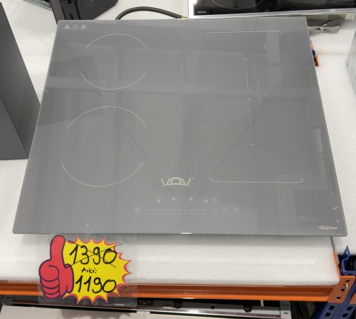 VOV 60cm, VIC-60474H1-25GY Plită inducție– 4 zone, 7000W, Booster, Inverter