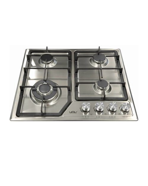 VOV 60cm, VGH60-4012GLBK / GLBKO Plită pe gaz incorporabilă – 4 arzătoare, inox import Slovacia 🇸🇰
