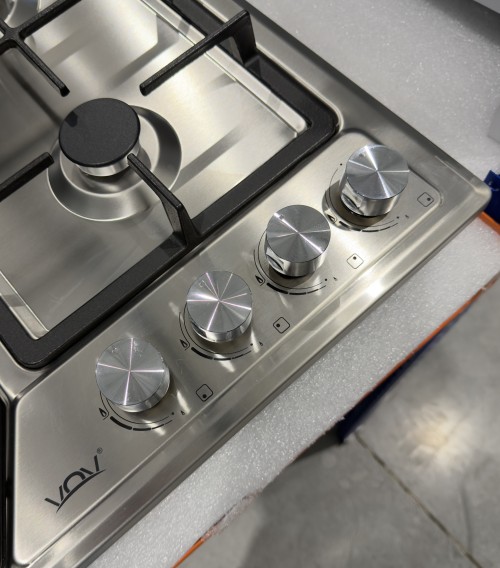 VOV 60cm, VGH60-4012GLBK / GLBKO Plită pe gaz incorporabilă – 4 arzătoare, inox import Slovacia 🇸🇰