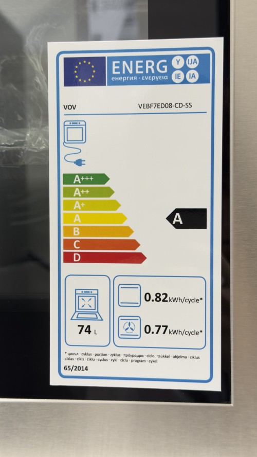 VOV 74L, VEBF7ED08-CD-SS – Cuptor incorporabil AirFry, inox import Slovacia 🇸🇰